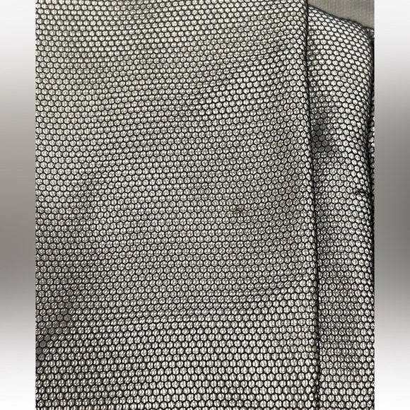 Made In Italy Jacket J.Au.G. Crop M Black Tulle Over White Cotton Retro 50s Look - Picture 12 of 12